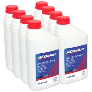 8 Litros De Óleo 20w50 Api Sl Acdelco Astra /celta /meriva /montana /s10 /kadett /omega /zafira /bla