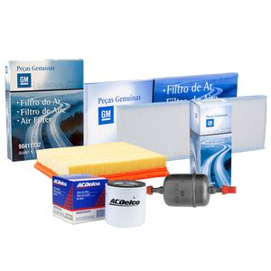 Kit Filtros De Ar Óleo Combustível Gasolina E Antipólen Tigra /corsa Peças Genuínas GM KIT468