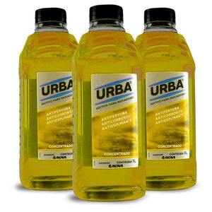 Aditivo Radiador Concentrado Amarelo 3 Litros Urba KIT1880