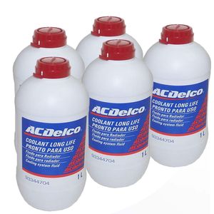 5 Aditivos Para Radiador Diluido Acdelco Vermelho Ecológico 1l Onix /prisma /agile /astra /celta /me
