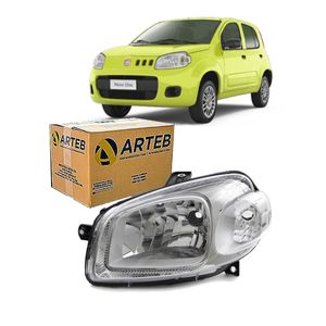 Farol H4 Novo Uno Lado Esquerdo Arteb 160769