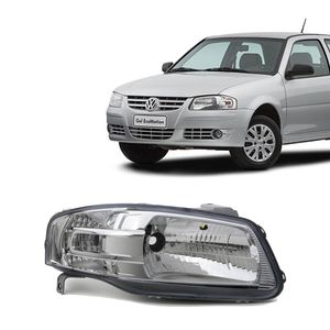Farol H4 Carcaça Cinza Saveiro Iv Lado Direito Gol /parati /saveiro Arteb 160654