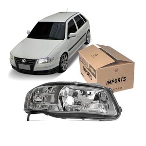 Farol Dianteiro Mascara Cromada Lado Direito Gol Imports MC060830