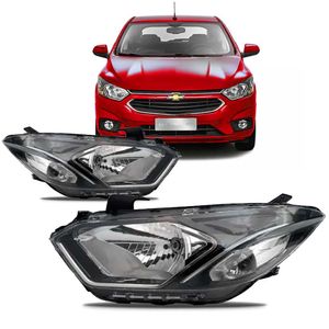 Par Farol H4 Máscara Negra Onix Prisma /prisma Arteb KIT2155 160985 160986