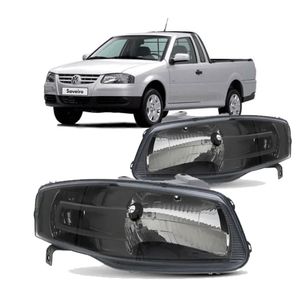 Par Farol H4 Versao Esporte Mascara Negra Saveiro Iv Gol /parati /saveiro Arteb KIT2657