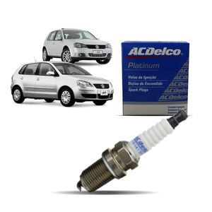 Vela De Ignição Golf 2.0 8v Flex /polo Acdelco 19347331