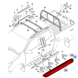 Estribo Plataforma Degrau Lado Esquerdo  S10 Peças Genuínas GM 52141722