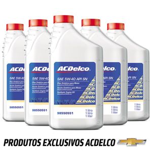 Óleo Motor 5w40 Api Sn Si6ntético Acdelco 6 Litros  KIT538