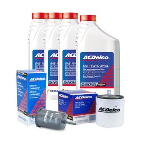 Kit Óleo Semi-sintético 10w40sl + Filtros Acdelco KIT2238