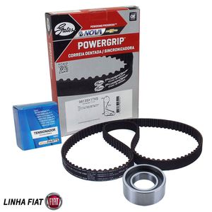 Correia Dentada E Polia Do Tensor 1.5 8v 135 Dentes 17mm  Palio /siena /elba /fiorino /strada /uno Kit Nova KIT447