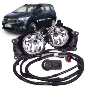 Kit Farol De Milha Auxiliar Dianteiro Spin Acessórios Chevrolet 52158581