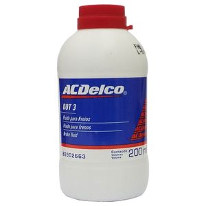 Fluido De Freio Dot3 200ml Acdelco  88902663