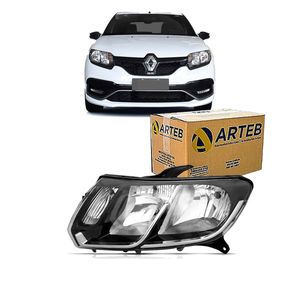 Farol Duplo H1/h7 Sandero Masc. Negra Lado Esquerdo Logan /sandero Arteb 160983