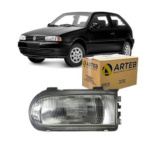 Farol H4 Mascara Cinza Gol G2 Lado Esquerdo Arteb 160199