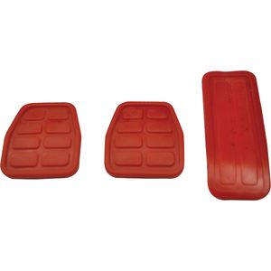 Kit De Capa Pedal Freio Embreagem Acelerador Vermelho Gol Quadrado bola g1 g2 /voyage Quadrado g1 /p