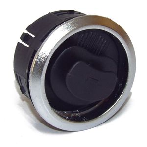 Difusor De Ar Central Lateral Cromado Fosco Com Suporte Celta Auto Quality AQDF611