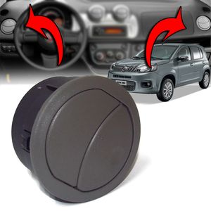Difusor De Ar Lateral Novo Attractive Vivace Sporting Economy Way Nova Fiorino Cinza /uno Auto Quali