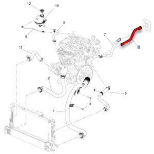 Mangueira De Saída Do Aquecedor Tracker 1.2 turbo Peças Genuínas GM 26213975