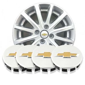 Jogo 4 Calotas Central Miolo Sonic /cruze /tracker Peças Genuínas GM KIT2089