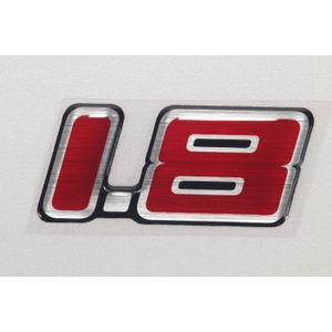 Emblema 1.8 Resinado Vermelho Meriva /montana /corsa Peças Genuínas GM 93316768