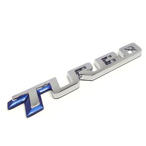 Emblema Turbo Azul Da Tampa Traseira  Onix 1.0 /cruze 1.4 /tracker 1.0 1.2 1.4 turbo Peças Genuínas