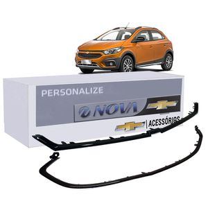 Kit Moldura Preta Grade Do Radiador Activ Onix Peças Genuínas GM KIT432