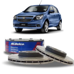 Par Disco Freio Dianteiro Agile 1.4 8v Flex Acdelco KIT2368