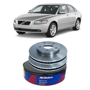 Par Disco Freio Dianteiro Volvo S40 Acdelco KIT2534