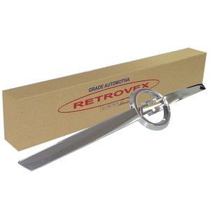 Moldura Asa Cromada Da Grade Zafira Retrovex RX12084
