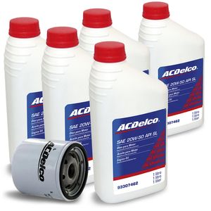 Kit Troca De Óleo E Filtro 20w50 Sl 5 Litros Astra /s10 /kadett /omega /zafira /blazer /monza /supre