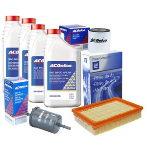 Kit Troca De Óleo 5w30 Semissintético 4 Litros E Filtros Prisma /celta KIT135