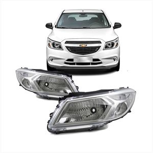 Par Farol Lado Esquerdo Direito Cromado Onix /prisma Arteb KIT2469  160773 160774