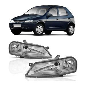Par Farol Lado Esquerdo + Direito Cromado Celta Arteb KIT2466 160391 160392