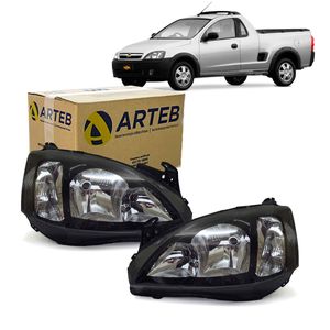 Par Farol M.negra Dianteiro Montana /corsa Arteb KIT2490