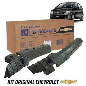 Par De Absorvedor Isopor Impacto Do Parachoque Dianteiro  Meriva Peças Genuínas GM KIT396