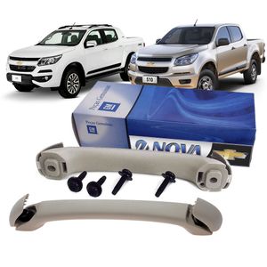 Kit 2 Alças Do Teto Traseiras  S10 Acessórios Chevrolet KIT219