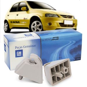 Par De Suporte Do Parasol Quebrasol  Celta 90332334 Peças Genuínas GM KIT1589