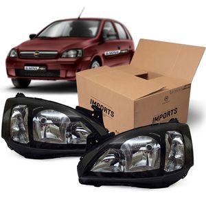 Par Farol Mascara Negra  Lisa Montana /corsa Imports KIT1378