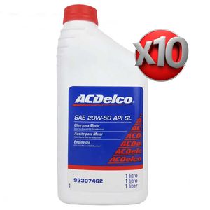 10 Óleo De Motor 20w50 Sl Mineral Acdelco KIT2142