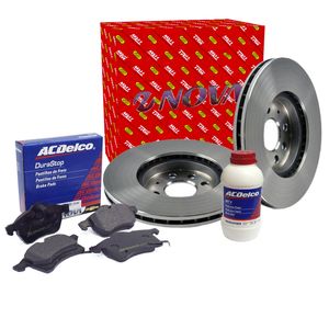 Kit Freios Discos Pastilhas E Fluído Dot4 4 Furos Astra /meriva /vectra Kit Nova KIT383
