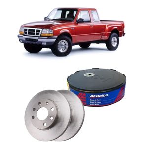 Par Disco Freio Dianteiro Ford Ranger Acdelco KIT2548