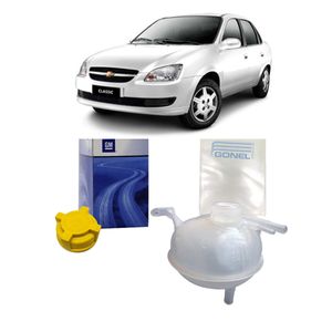 Reservatorio De Radiador Com Tampa Prisma /agile /meriva /montana /corsa /vectra /classic Kit Nova K