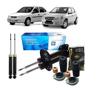 Jogo Amortecedor Dianteiro E Traseiro Prisma /celta /corsa Frente Classic /classic Kit Nova KIT2811