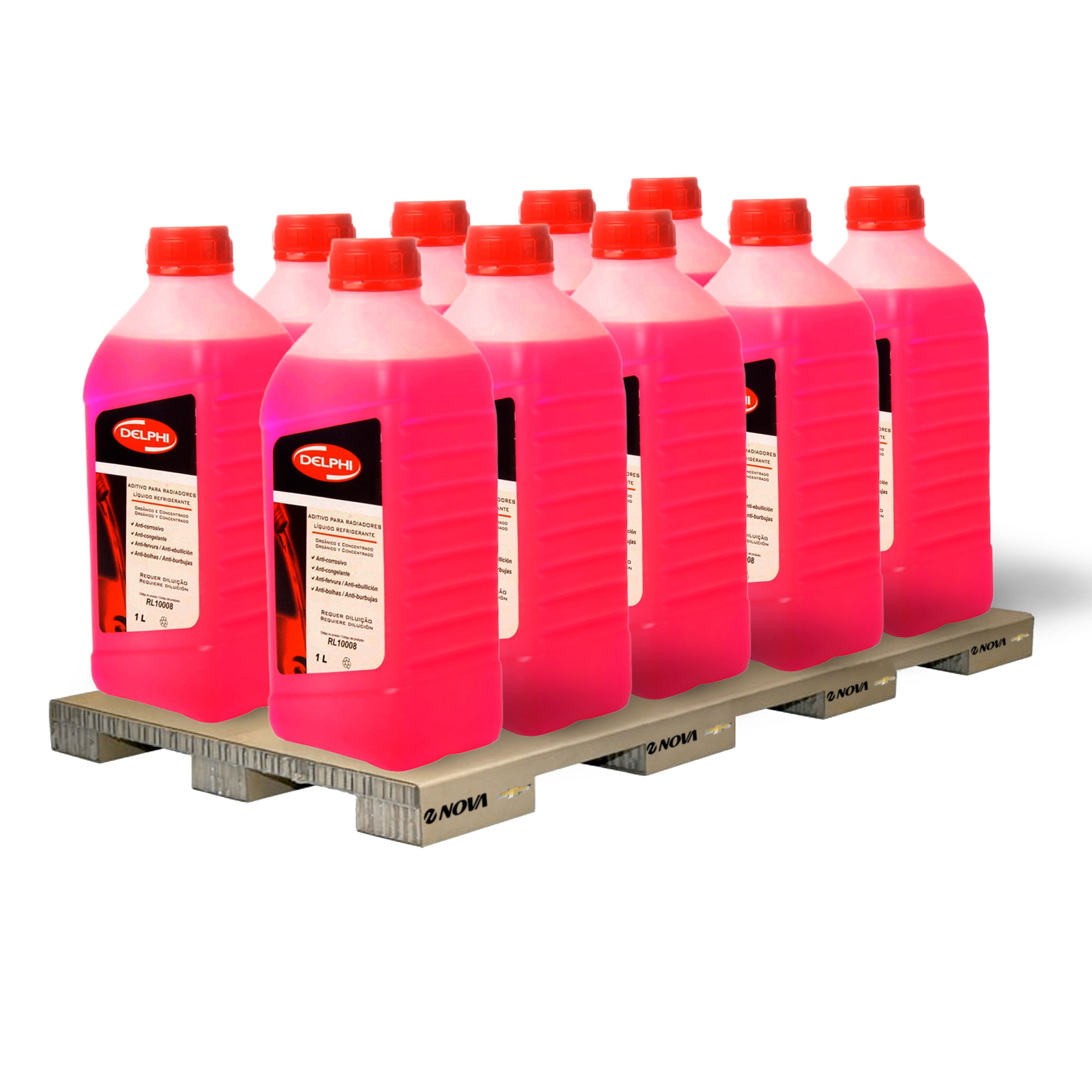 10 Aditivos De Radiador Concentrado Ecológico Vermelho 1l Rl10008