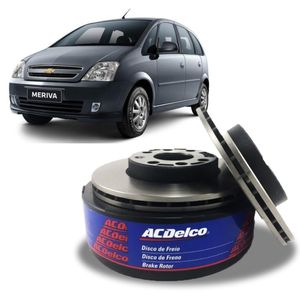 Par Disco Freio Dianteiro Meriva 1.8 8v Flex 1.4 Flex Acdelco KIT2373