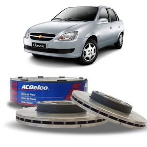 Par Disco Freio Dianteiro Classic 1.0 Acdelco KIT2371
