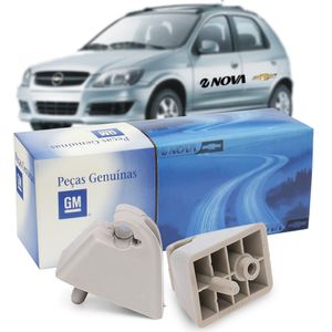 Par De Suporte Do Parasol Quebrasol  Celta 90332334 Peças Genuínas GM KIT1590