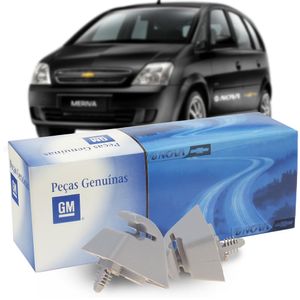 Par Suporte Do Parasol Quebrasol Meriva 1.4 1.8 flex Peças Genuínas GM KIT1586