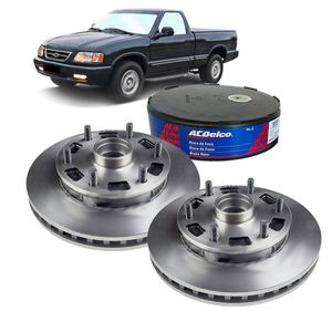 Par de Disco de Freio Dianteiro Ventilado com Cubo 276mm Chevrolet S10 2011 a 2021