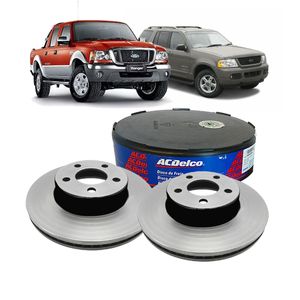 Par de Disco de Freio Dianteiro Ventilado 305mm Ford RANGER 2001 a 2012